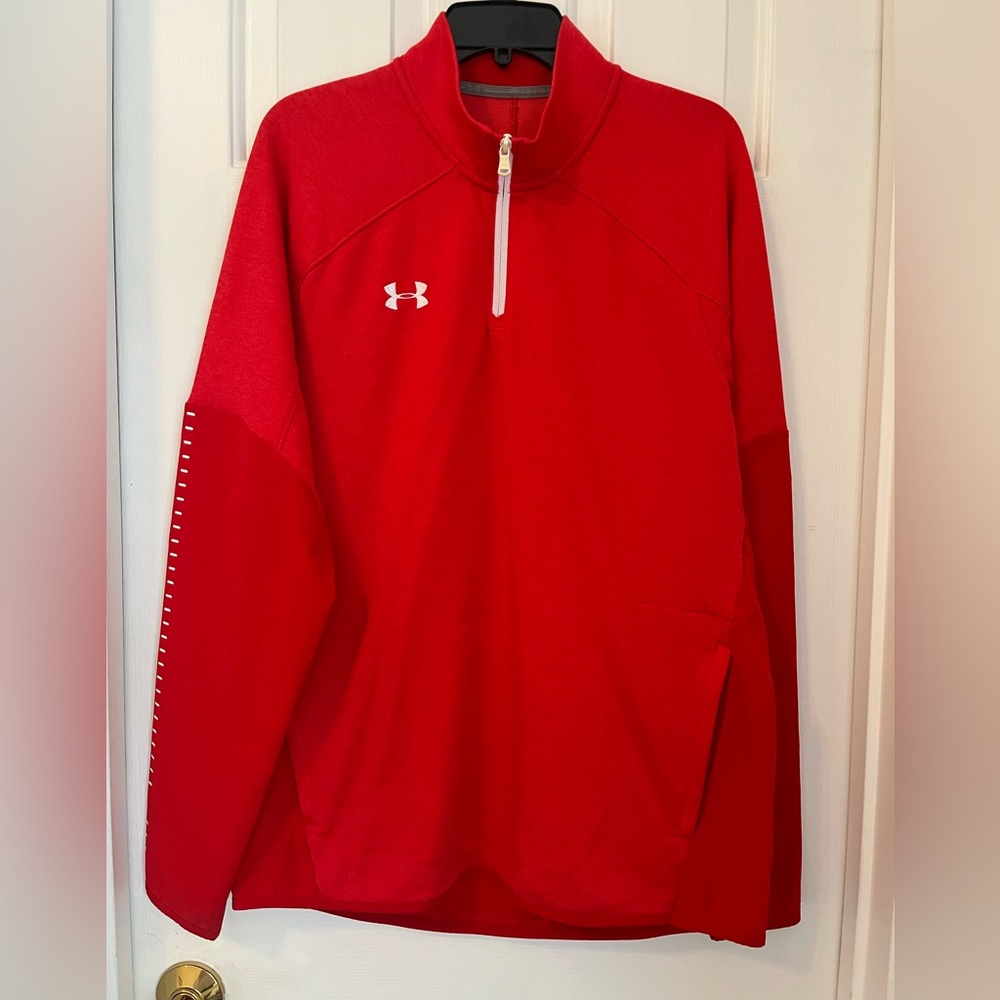 Quarter zip sweatshirt.